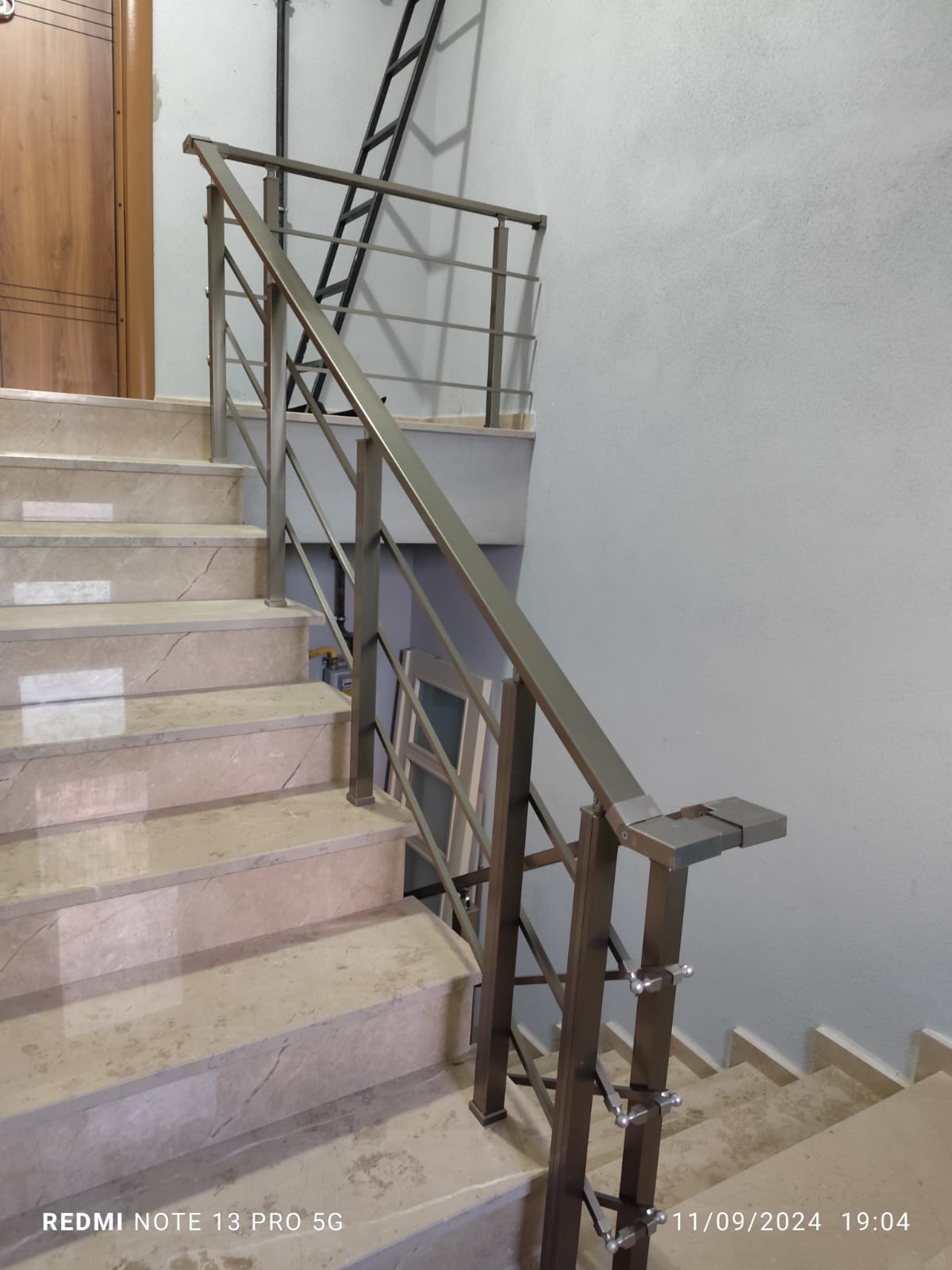 KÜPEŞTE alüminyum bronz merdiven küpeşte